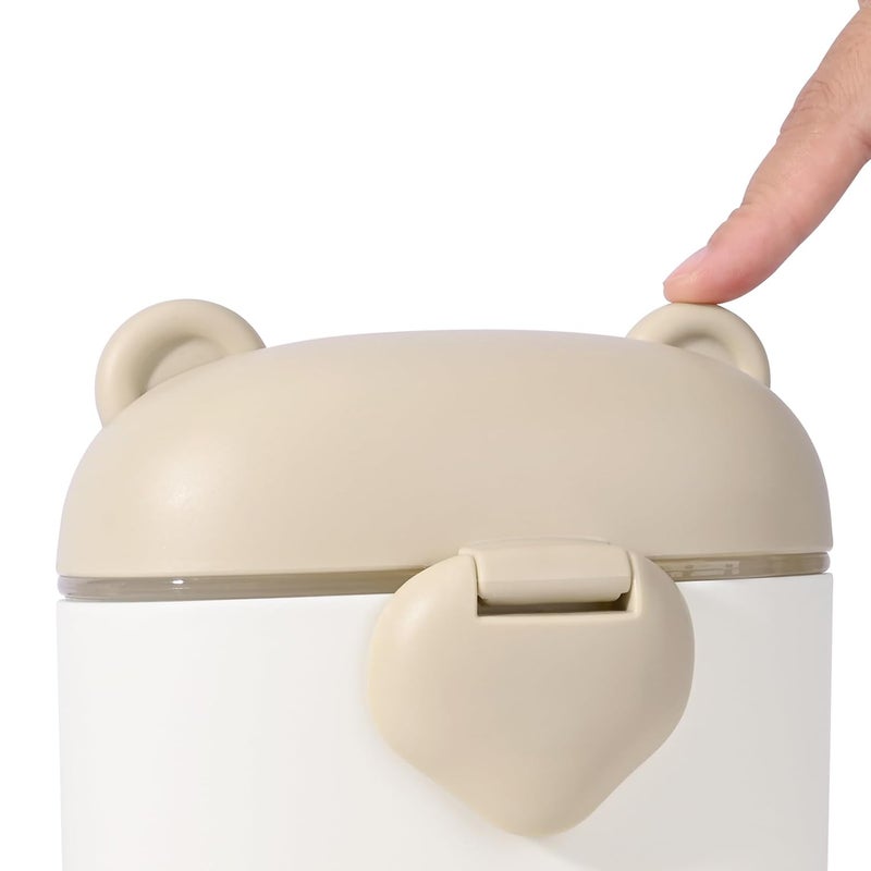 Bebamour Baby Formula Dispenser On The Go, Formula Container to Go, Formula Holder for Travel, Candy Fruit Snack Storage Container with Scoop and Leveller (Coffee) - Image 5